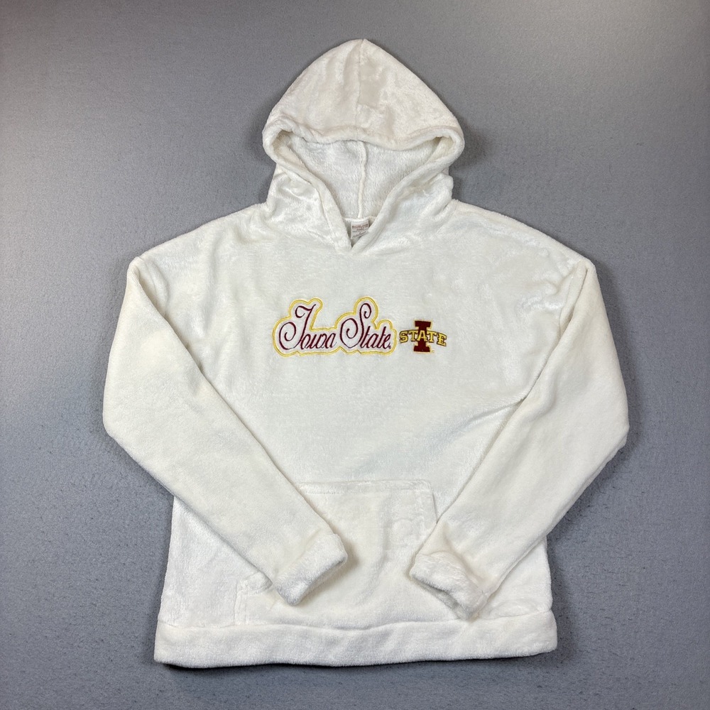 Iowa State‎ Cyclones Sideline Apparel Hoodie Women Medium Pull over Fleece White